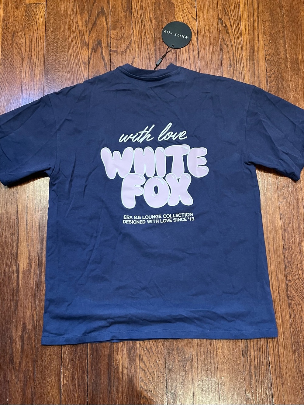 White Fox "With Love" Navy Graphic Tee
